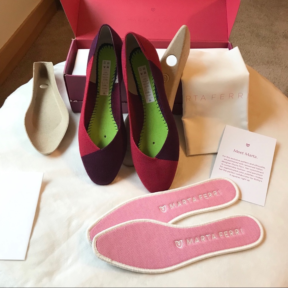 NEW Marta Ferri Rothy’s in Cherry Violet - Picture 8 of 8